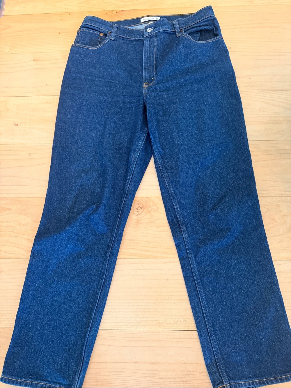 Abercrombie & Fitch Straight Jeans - Dark Blue Denim